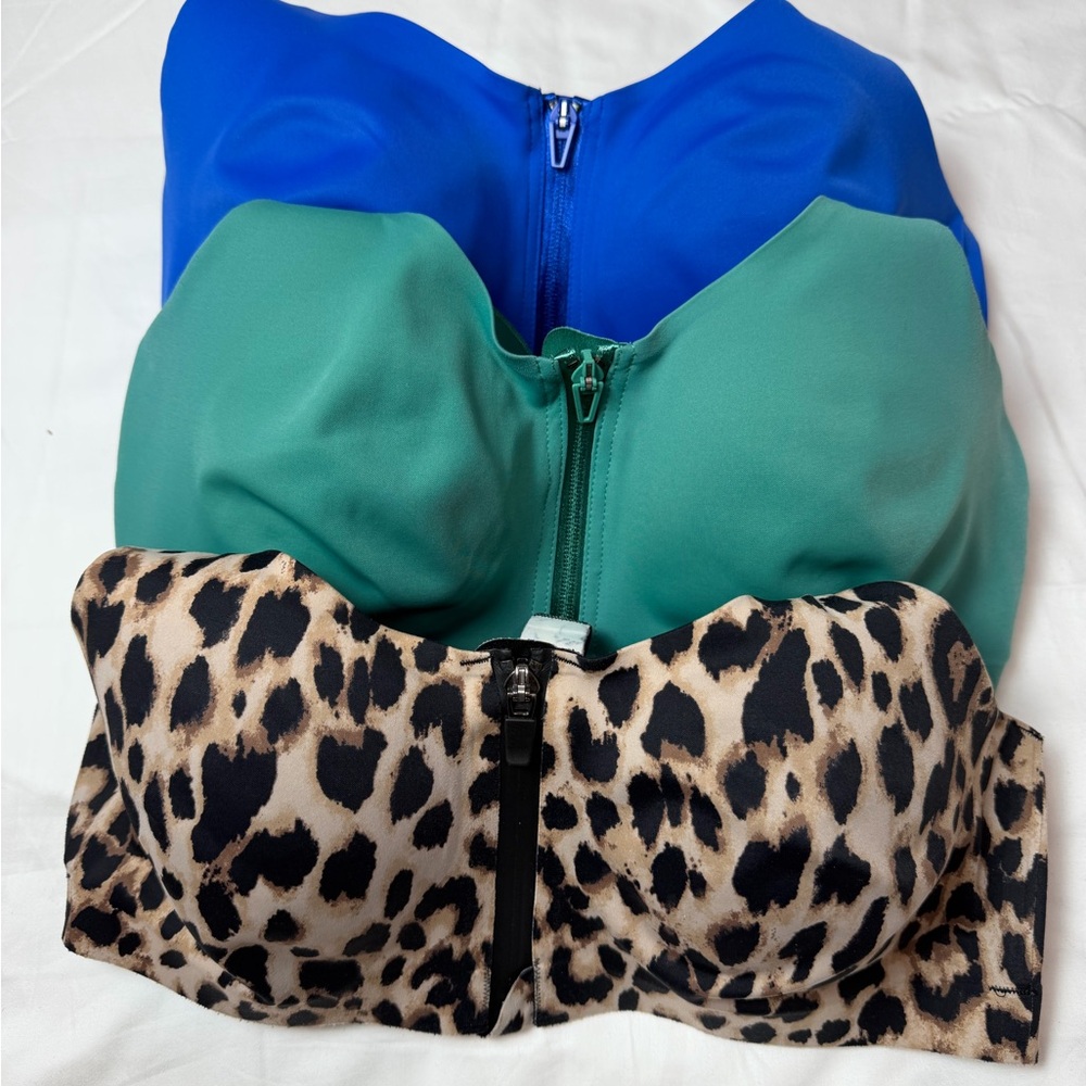 Victoria’ Secret Incredible Knockout Sports Bra Bundle 34D Front Zip High Impact